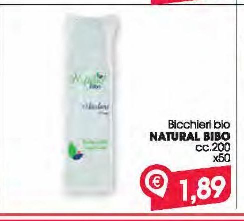 Despar Bicchieri bio natural bibo cc 200 x 50 offerta