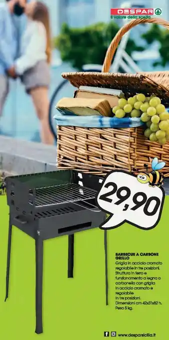 Despar Barbecue a carbone grillo offerta