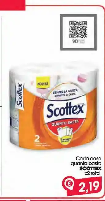 Despar Carta casa quanto basta scottex x2 rotoli offerta