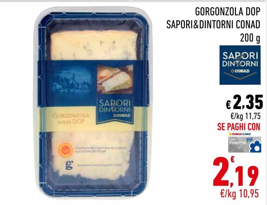 Conad City Gorgonzola dop sapori & dintorni conad offerta