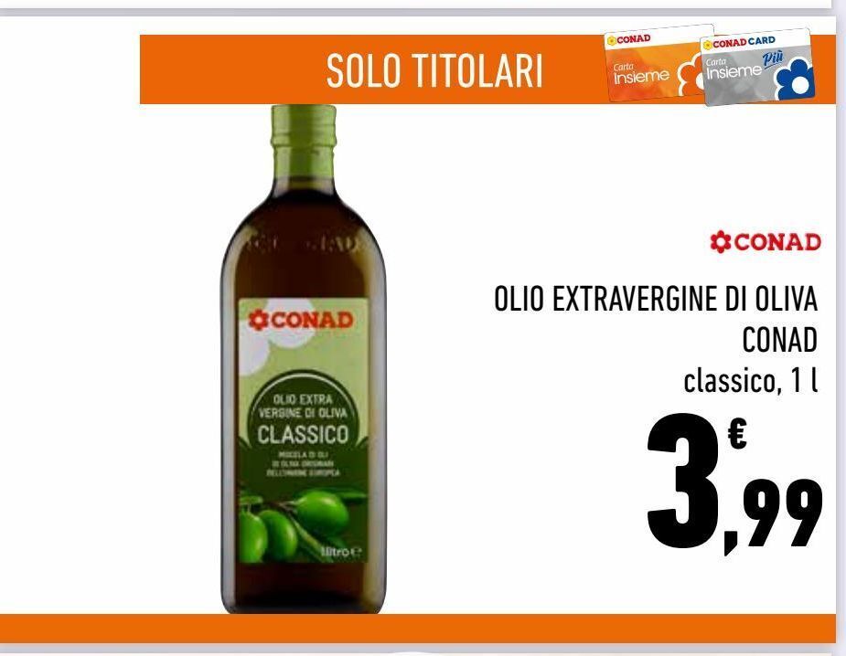 Conad City Olio extra vergine di oliva conad offerta