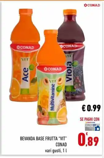 Conad City Bevande base frutta "vit" conad offerta