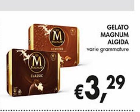 Supermercato Coal Gelato magnum algida varie grammature offerta