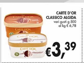 Supermercato Coal Carte d'or classico algida vari gusti g 500 offerta