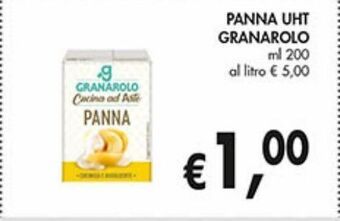 Supermercato Coal Panna uht granarolo ml 200 offerta