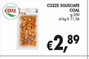 Supermercato Coal Cozze sgusciate coal g 250 offerta