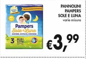 Supermercato Coal Pannolini pampers sole e luna varie misure offerta