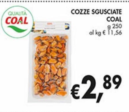 Maxi Coal Cozze sgusciate coal offerta