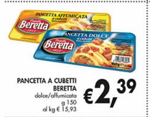Maxi Coal Pancetta a cubetti beretta offerta