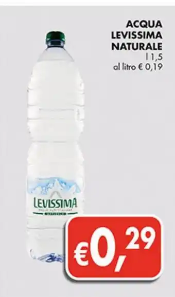 Acqua levissima