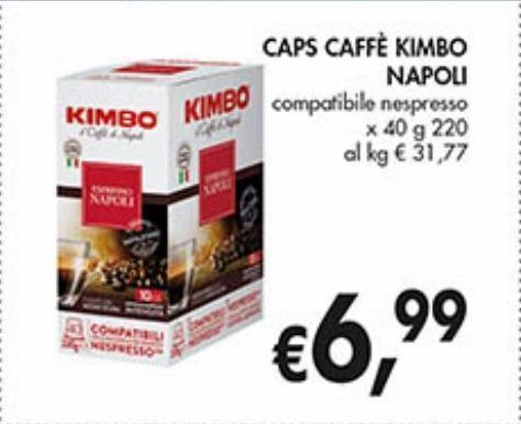 Maxi Coal Ccaps caffè kimbo napoli offerta