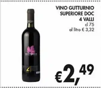 Maxi Coal Vino gutturnio 4 valli offerta