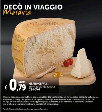 Gran moravia formaggio da tavola