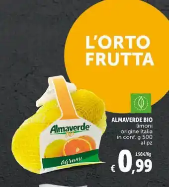 Almaverde bio limoni origine italia in conf. g 500