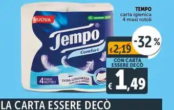 Tempo carta igienica 4 maxi rotoli