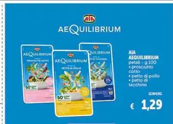 Aequilibrium aia petali g prosciutto cotto petto di pollo e petto di tacchino