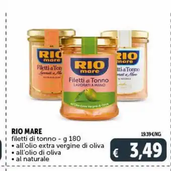 Filetti di tonno in olio rio mare