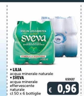 Lilia acqua minerale naturale sveva acqua minerale