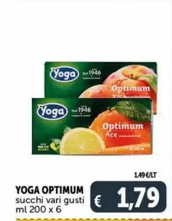 Deco Superstore Yoga optimum succhi vari gusti ml 200x 6 offerta