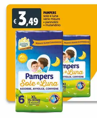 Deco Superstore Pampers sole e lula pannolini mutaandino offerta