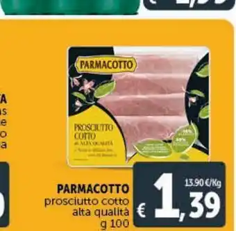 Parmacotto prosciutto cotto g 100