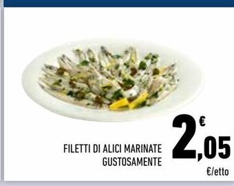 Filetti di alici marinate gustosamente