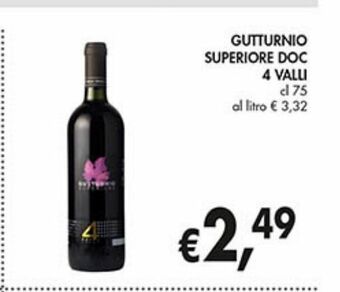 Supermercato Coal Gutturnio superiore doc 4 valli cl 75 offerta