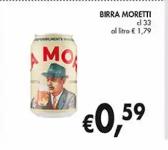 Supermercato Coal Birra moretti 33 cl offerta