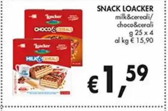 Snack loacker g 25x4
