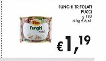 Supermercato Coal Funghi trifolati pucci g 180 offerta