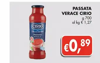 Passata di pomodoro cirio g 700