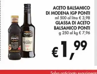 Aceto balsamico di modena igp. glassa bace aceto balsamico ponti