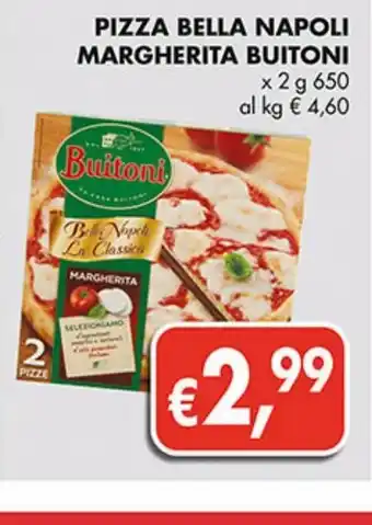 Pizza margherita buitoni bella napoli x2 g 650