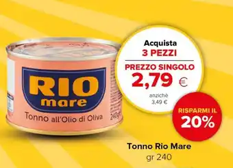 Oasi Rio Mare Tonno gr 240 offerta