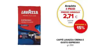 Lavazza Caffè Crema e Gusto Espresso gr 250