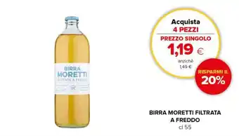 Oasi Birra Moretti Filtrata a Freddo cl 55 offerta