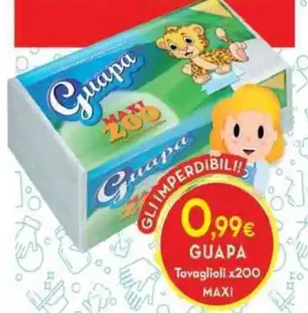 Proshop Guapa Tovaglioli x 200 Maxi offerta