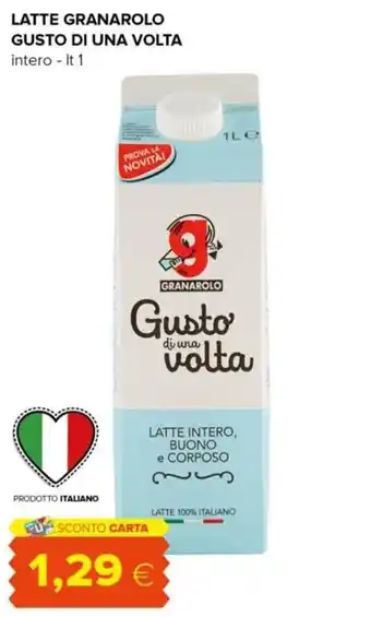 Latte Granarolo Gusto Di Una Volta intero lt 1