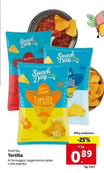 Lidl Snack Boy Tortilla 300 g offerta