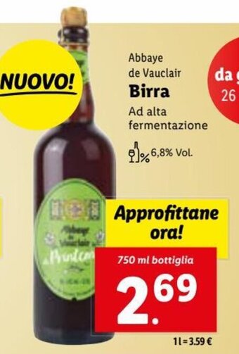 Abbaye de Vauclair Birra 750 ml