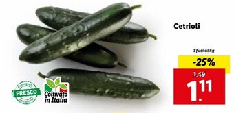 Lidl Cetrioli offerta