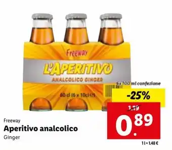 Lidl Freeway Aperitivo analcolico 6x100 ml offerta