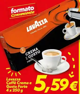 Iper Super Conveniente Lavazza Café Crema e Gusto Forte 4 x 250g offerta
