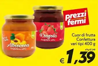 Iper Super Conveniente Cuor di frutta Confettura 400g offerta