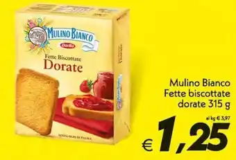 Mulino Bianco Fette biscottate dorate 315g