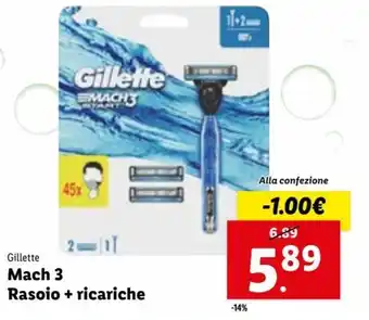 Gilette Mach 3 Rasoio + ricariche