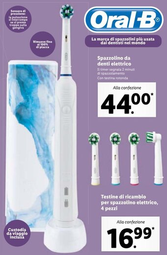 Lidl Oral B Spazzolino da denti elettrico offerta