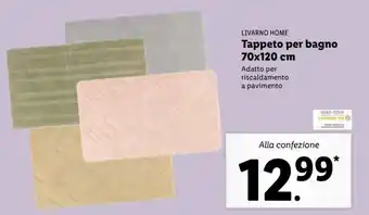 Lidl Livarno Home Tappeto per bagno 70x120 cm offerta