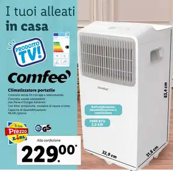 Lidl Comfee' Climatizzatore portatile offerta