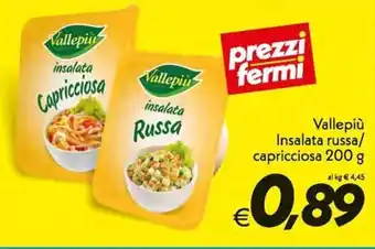 Iper Super Conveniente Vallepiù Insalata russa/capricciosa 200g offerta